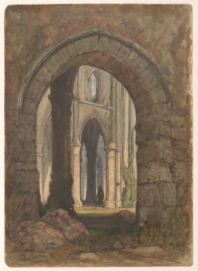 Ruins of a Gothic Church by Anonymous