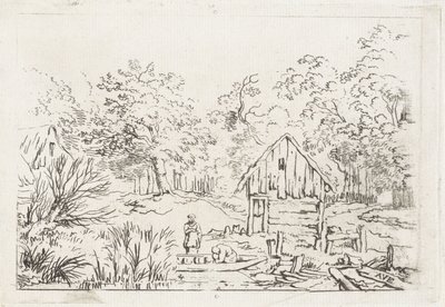 Barn by the Water by Anonymous
