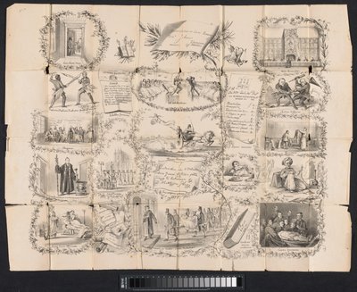 Caricature in Leiden Student Almanac, 1865 by Anonymous