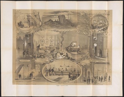 Caricature in Leiden Student Almanac, 1873 by Anonymous