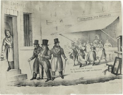 Caricature of C. Seyn, 1838-1839 by Anonymous