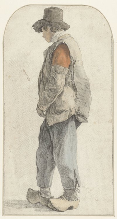 Standing Farm Boy, Facing Left by Anonymous
