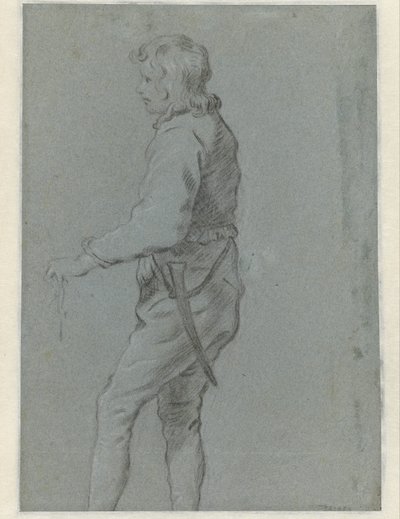 Standing Young Man, Facing Left by Anonymous