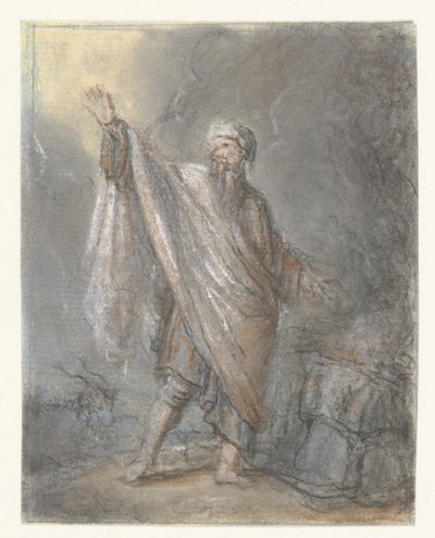 Standing Man by Burning Sacrifice by Anonymous