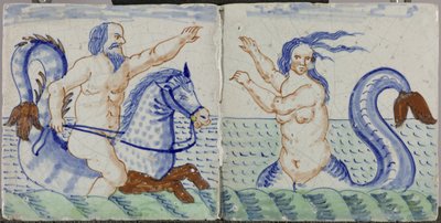 Tile with Mermaid by Anonymous