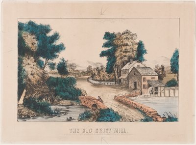 The Old Grist Mill by Anonymous