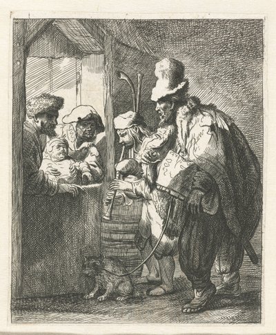 The Strolling Musicians by Anonymous