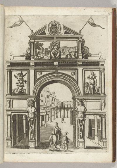 Triumphal Arch with the Maiden of the City, 1594 by Anonymous