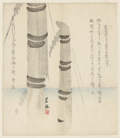 Two Bamboo Stems by Anonymous