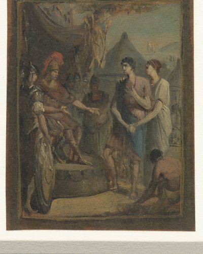 Two Young Men Presented to a Commander by Anonymous