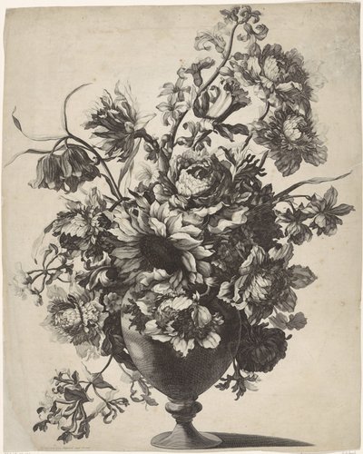 Vase with Flowers by Anonymous