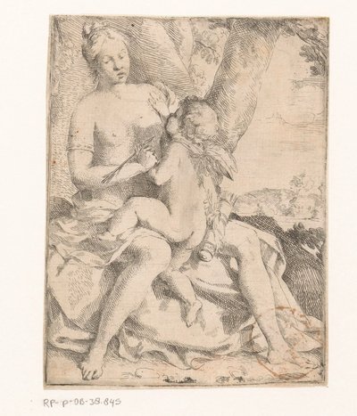 Venus and Cupid by Anonymous