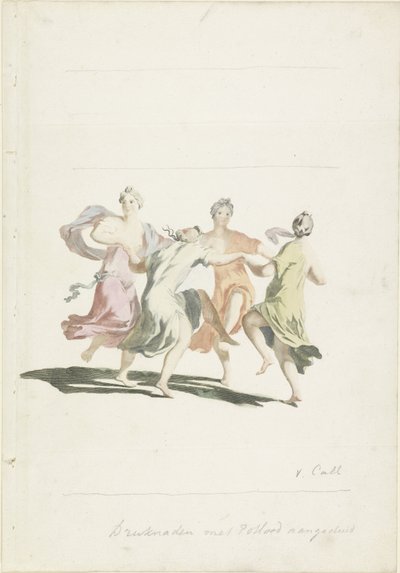Four Dancing Women by Anonymous