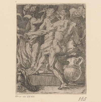 Five Naked Men by Anonymous