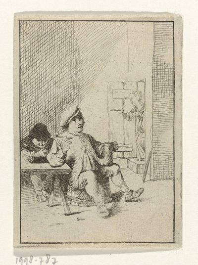 Violinist by a Couple at a Table (The Concert) by Anonymous