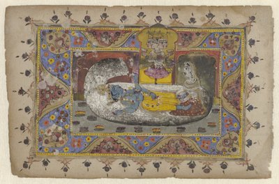 Vishnu on World Serpent Ananta, Birth of Brahma by Anonymous