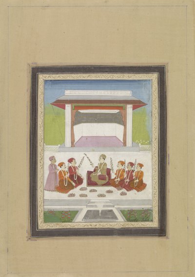 Princes with Flowering Branches on a Terrace by Anonymous