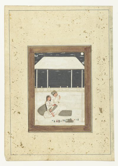 Seated Couple on a Terrace by Anonymous