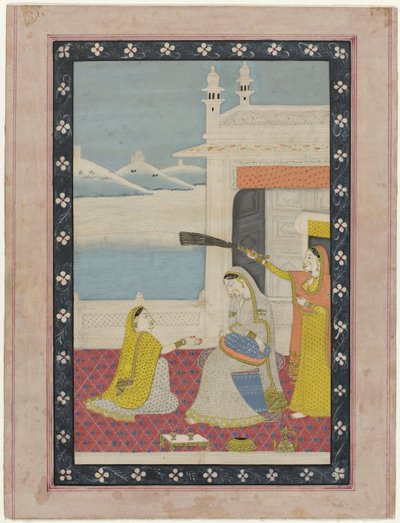 Seated Lady on Terrace by Anonymous