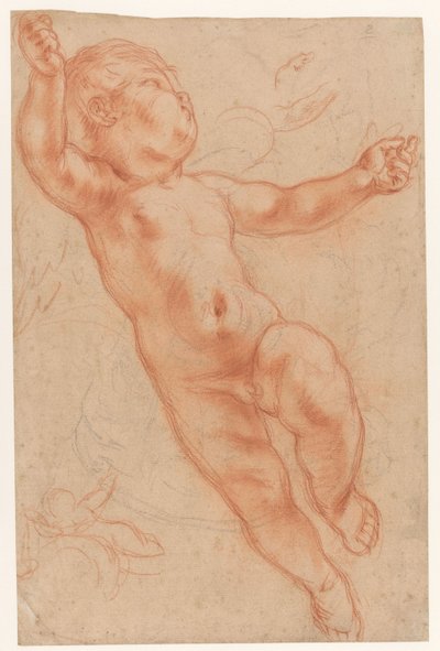 Floating Putto by Anonymous