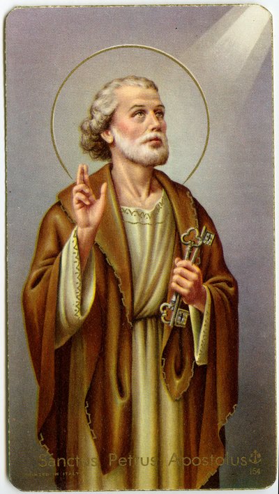 Pious image: The apostle St. Peter by Anonymous Anonymous