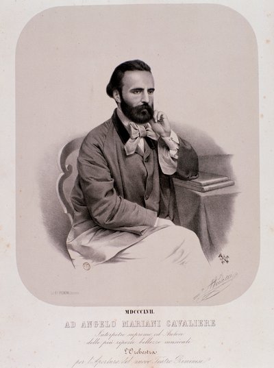 Portrait of Angelo Mariani by Anonymous Anonymous