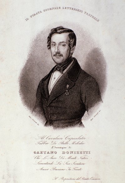 Portrait of Gaetano Donizetti by Anonymous Anonymous