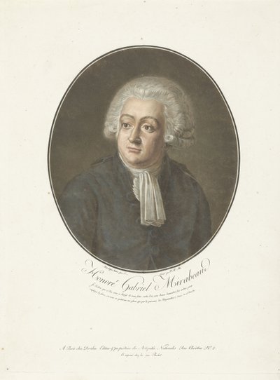 Portrait of Honoré Gabriel Mirabeau by Anonymous Anonymous