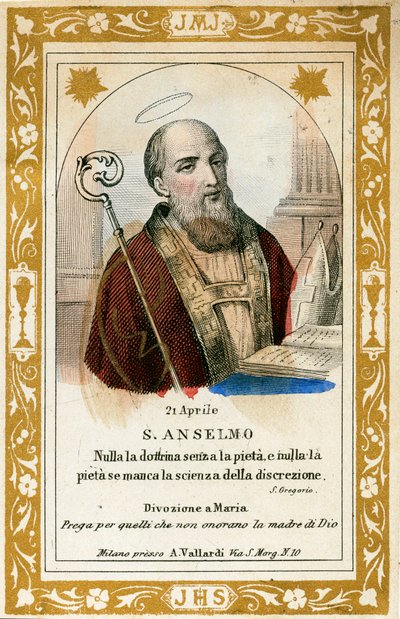 Saint Anselm by Anonymous Anonymous