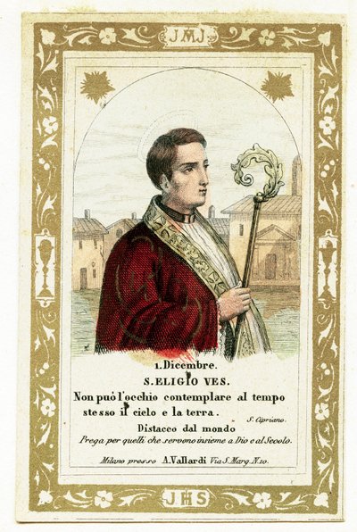 Saint Eligius (engraving) by Anonymous Anonymous
