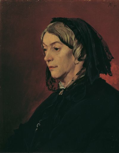 Henriette Feuerbach, the Stepmother of the Artist by Anselm Feuerbach