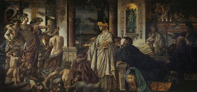 The Symposium Second Version, ca 1871-1874 by Anselm Feuerbach