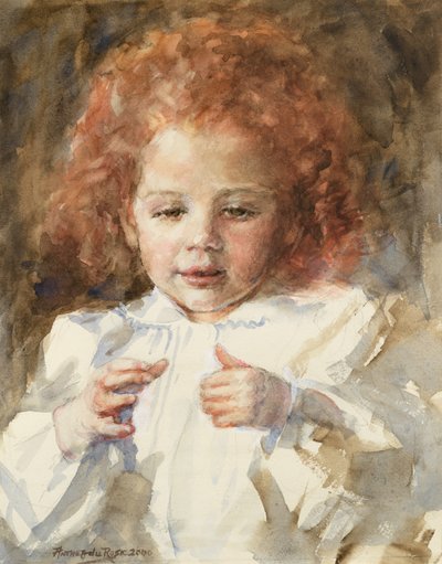 Little Girl Counting, 2000 by Anthea Durose