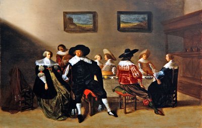 A Wedding Breakfast by Anthonie  Palamedesz