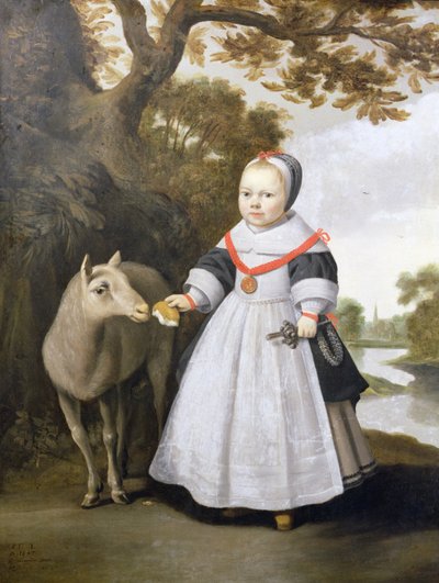 Child and Sheep by Anthonie  Palamedesz