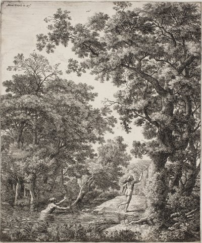 Landscape with Alpheus and Arethusa by Anthonie Waterloo