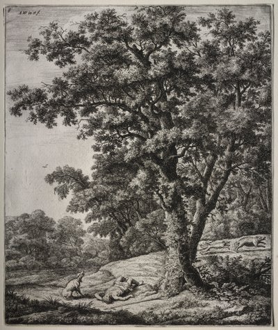 The Death of Adonis by Anthonie Waterloo