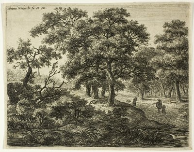 The Group of Four Trees by Anthonie Waterloo