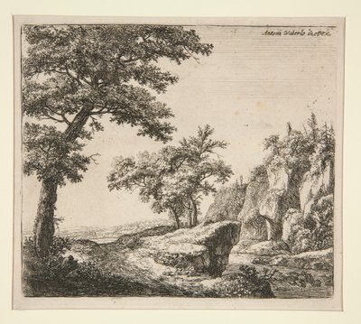 The River with Rocky Banks by Anthonie Waterloo