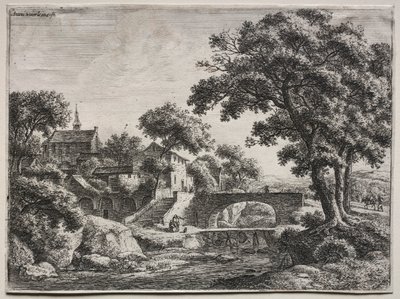 The Two Bridges by Anthonie Waterloo