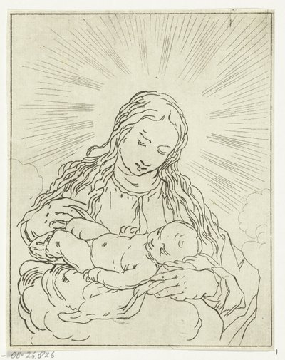 Mary with Child by Anthonie van den Bos