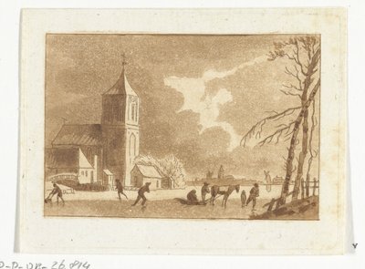 Winter Scene by Anthonie van den Bos