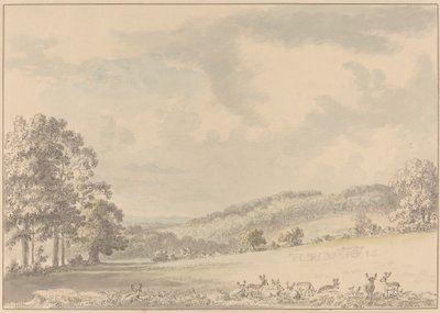 Deer Resting in Albury Park by Anthony Devis