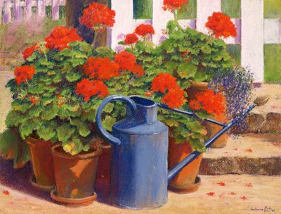 The Blue Watering Can by Anthony Rule