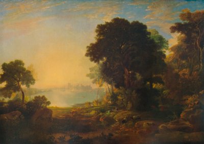 Carnarvon Castle by Anthony Vandyke Copley Fielding