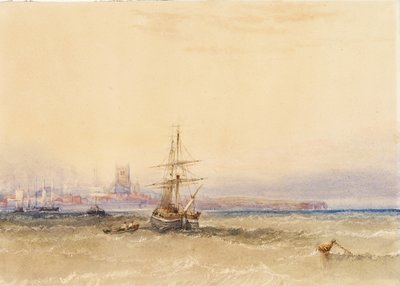 Morning, Hartlepool by Anthony Vandyke Copley Fielding