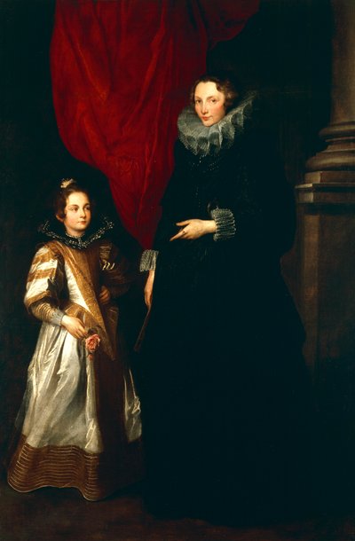 Geronima Brignole Sale with Her Daughter by Anthony van Dyck