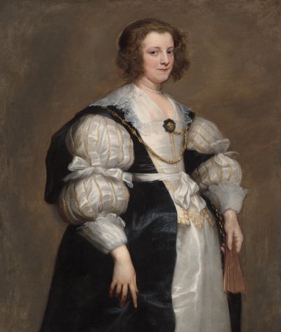 Lady with a Fan, c. 1628 by Anthony van Dyck