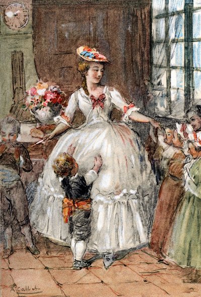 Charlotte with her brothers and sisters by Antoine Calbet