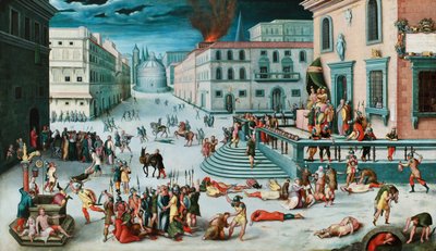 The Massacre of the Triumvirate by Antoine, Caron